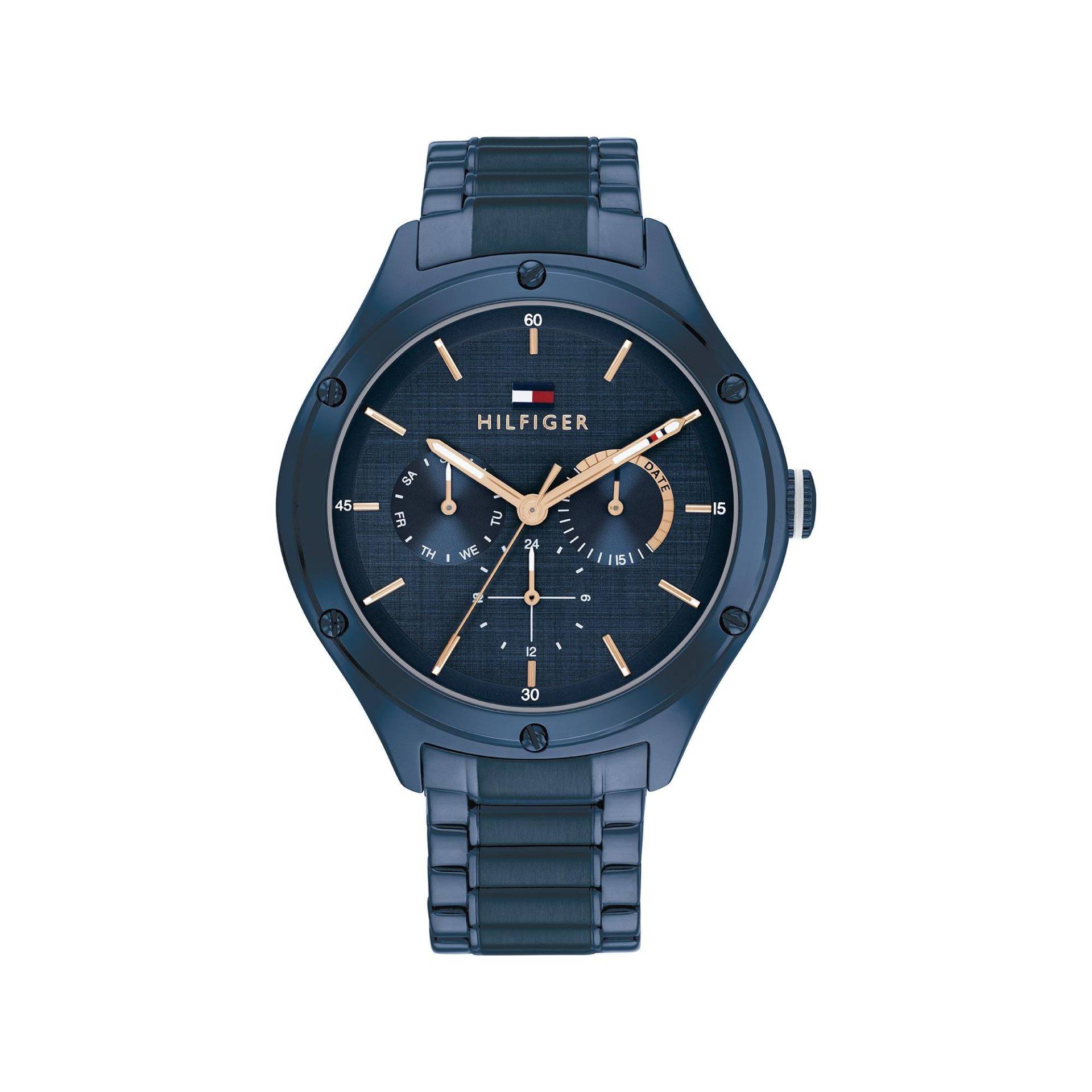 Multifunktionsuhr Damen Blau 41mm von TOMMY HILFIGER