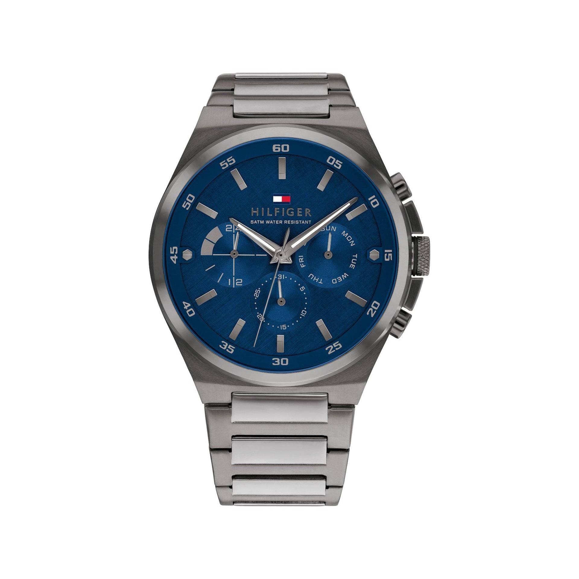 Multifunktionsuhr Herren Grau 46mm von TOMMY HILFIGER