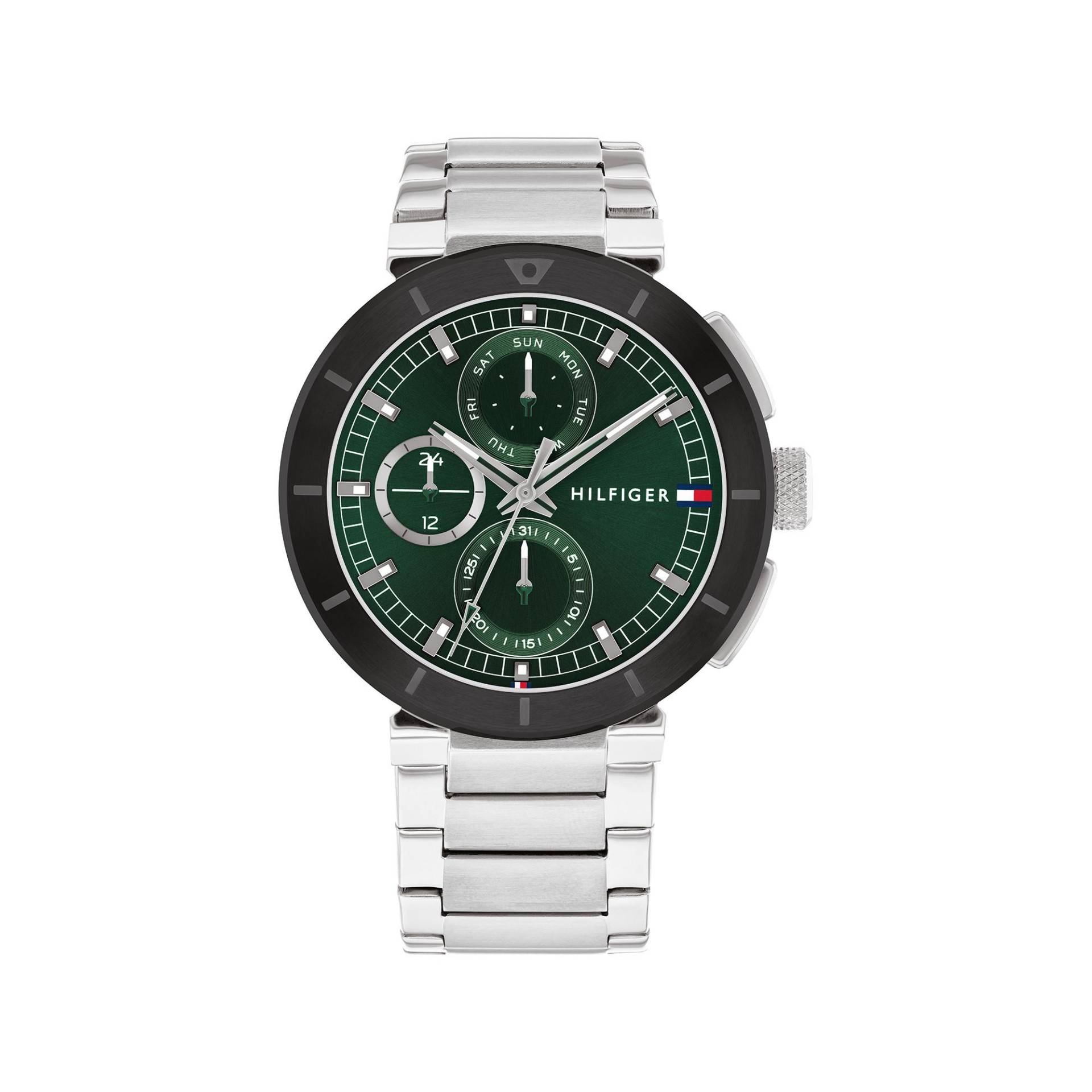 Multifunktionsuhr Herren Silber 44mm von TOMMY HILFIGER