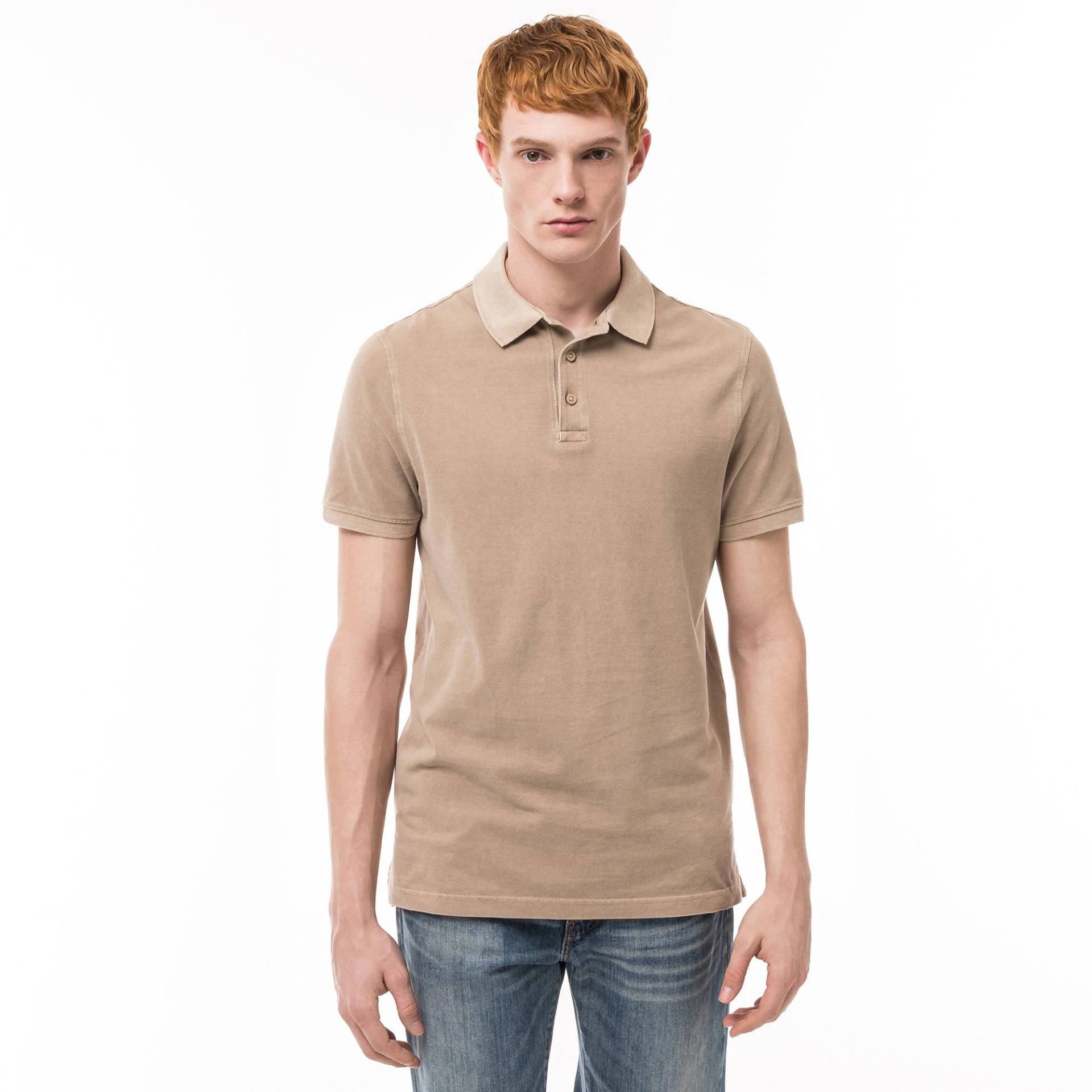 Poloshirt, Kurzarm Herren Beige M von TOMMY HILFIGER