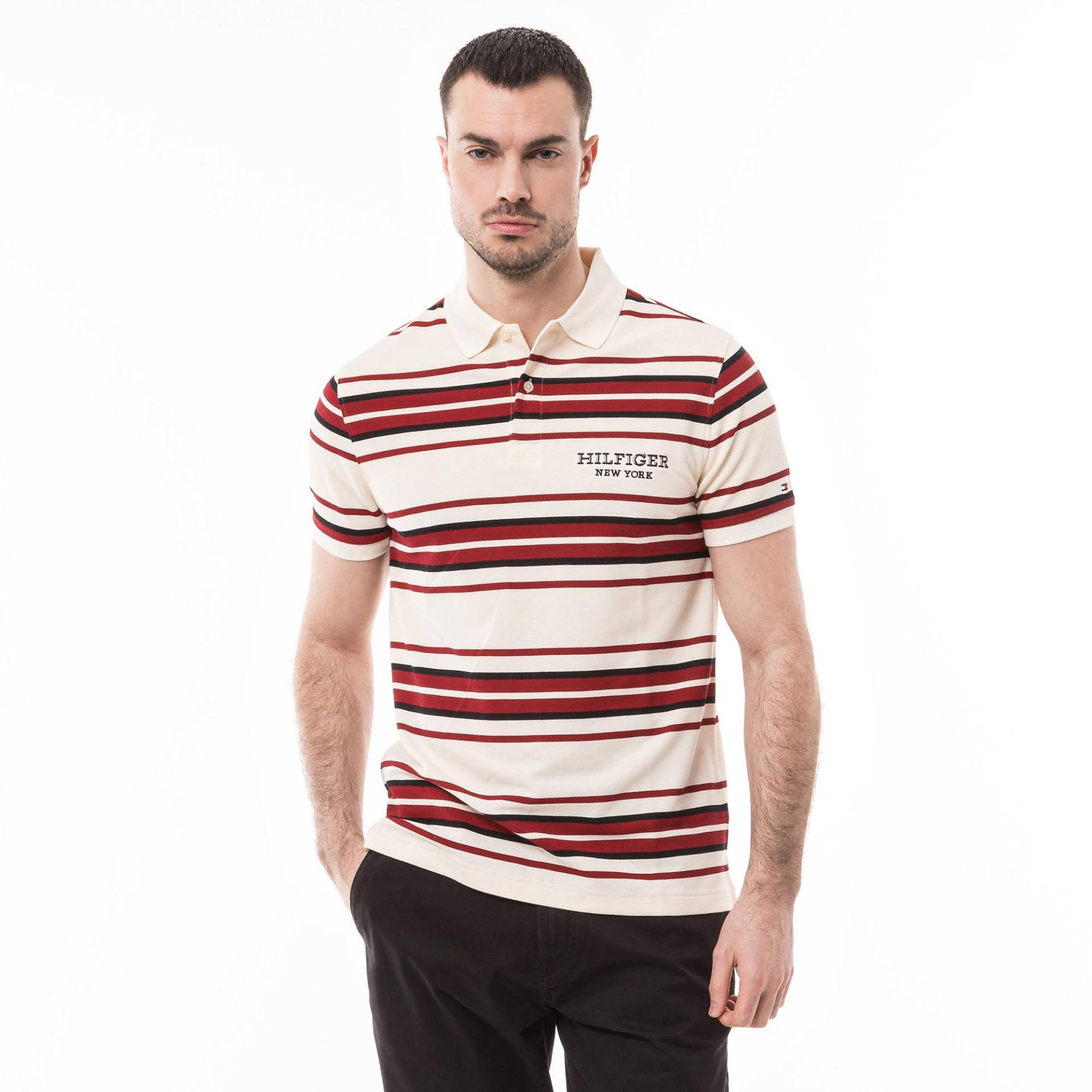 Poloshirt, Kurzarm Herren Beige S von TOMMY HILFIGER