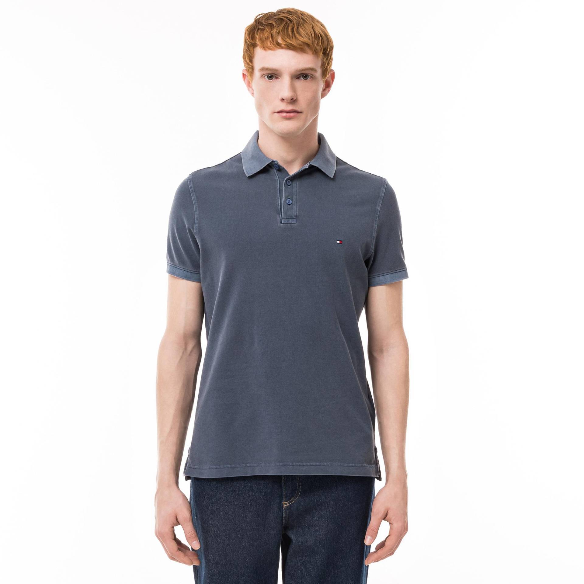 Poloshirt, Kurzarm Herren Blau XXL von TOMMY HILFIGER