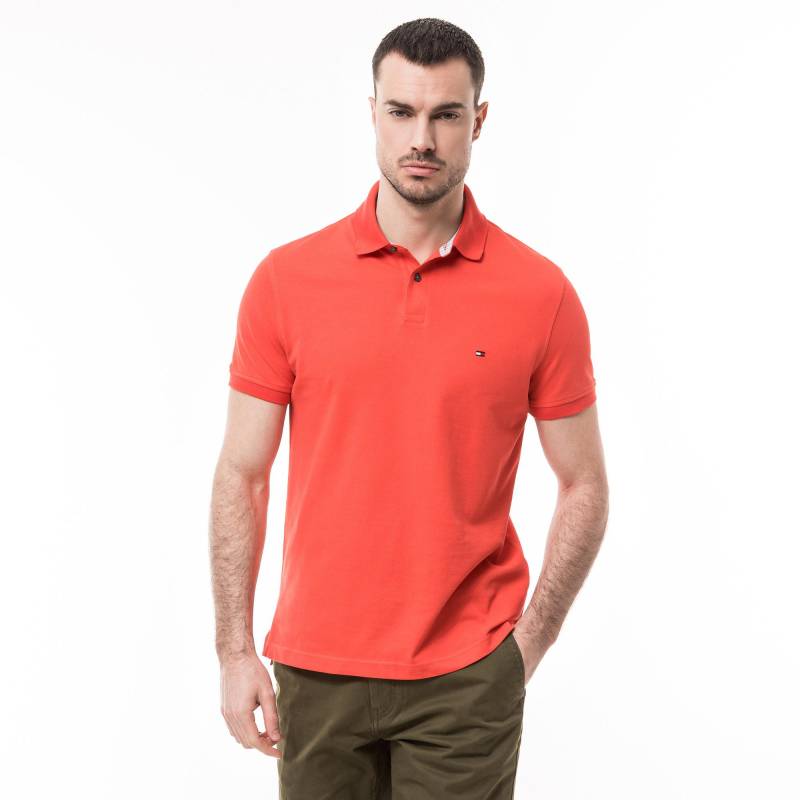 Poloshirt, Kurzarm Herren Orange  S von TOMMY HILFIGER