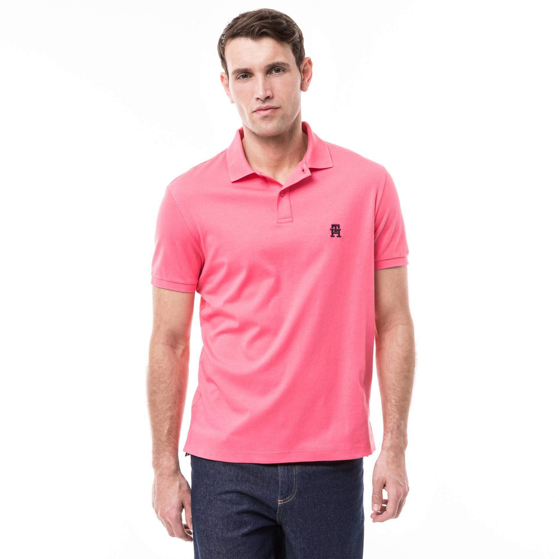 Poloshirt, Kurzarm Herren Pink M von TOMMY HILFIGER