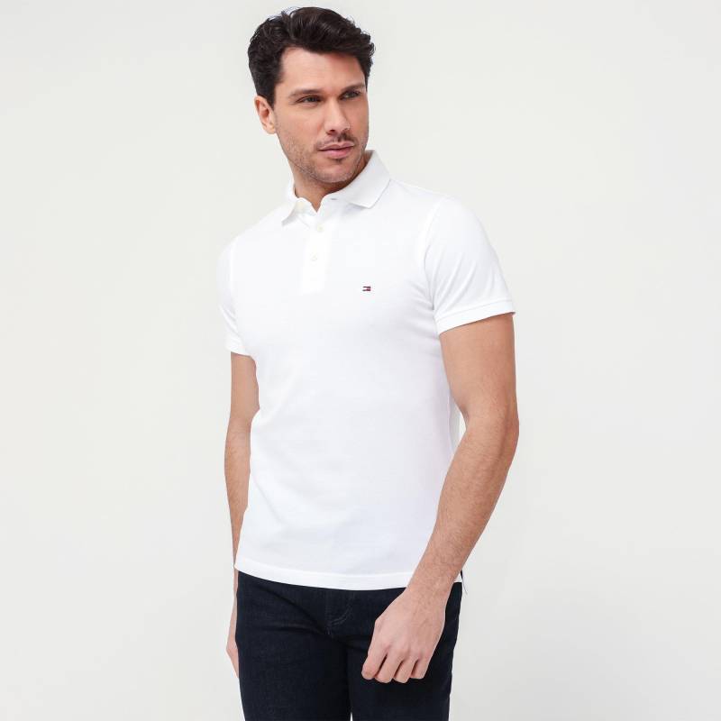 Poloshirt, Kurzarm Herren Weiss 3XL von TOMMY HILFIGER