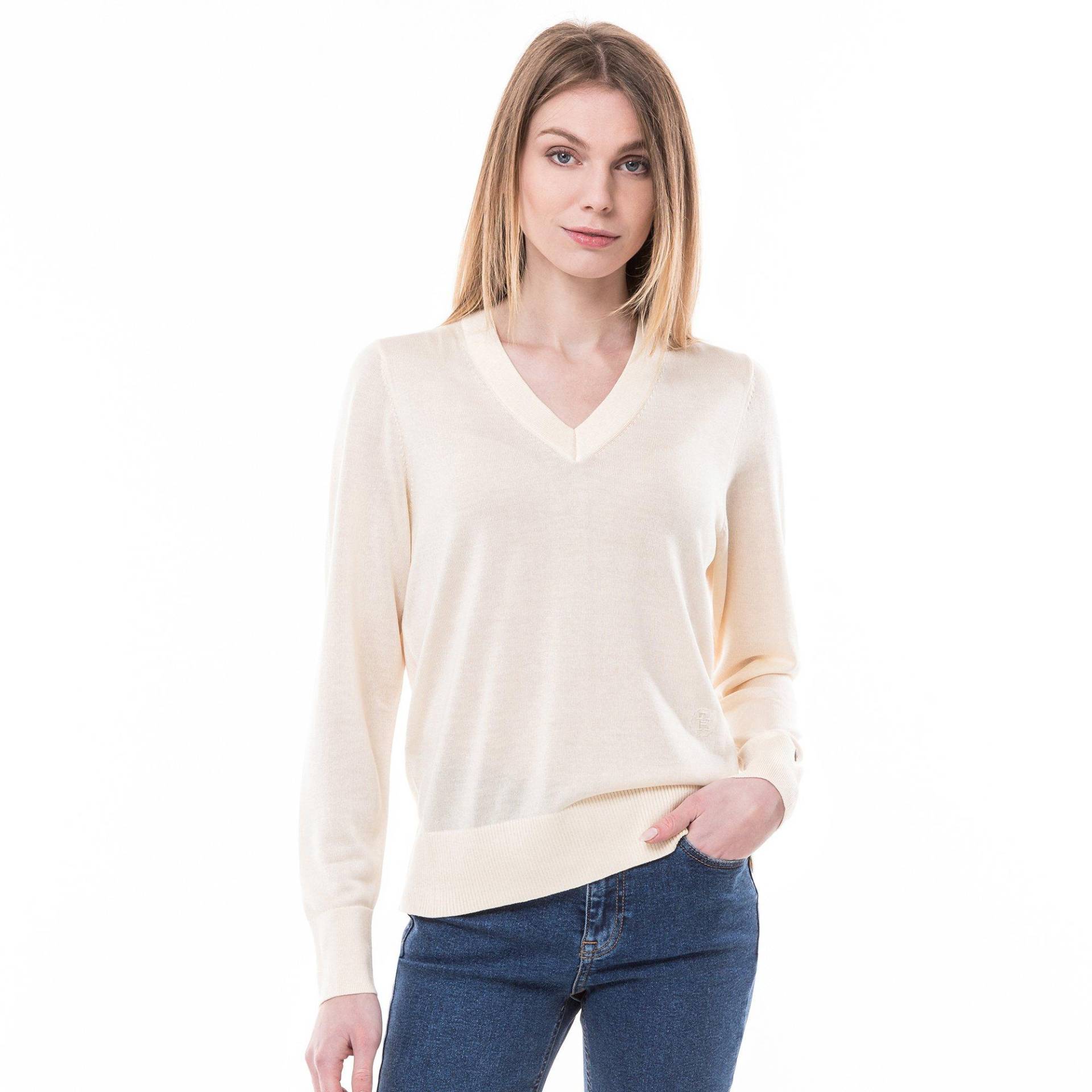 Pullover Damen Gelb L von TOMMY HILFIGER