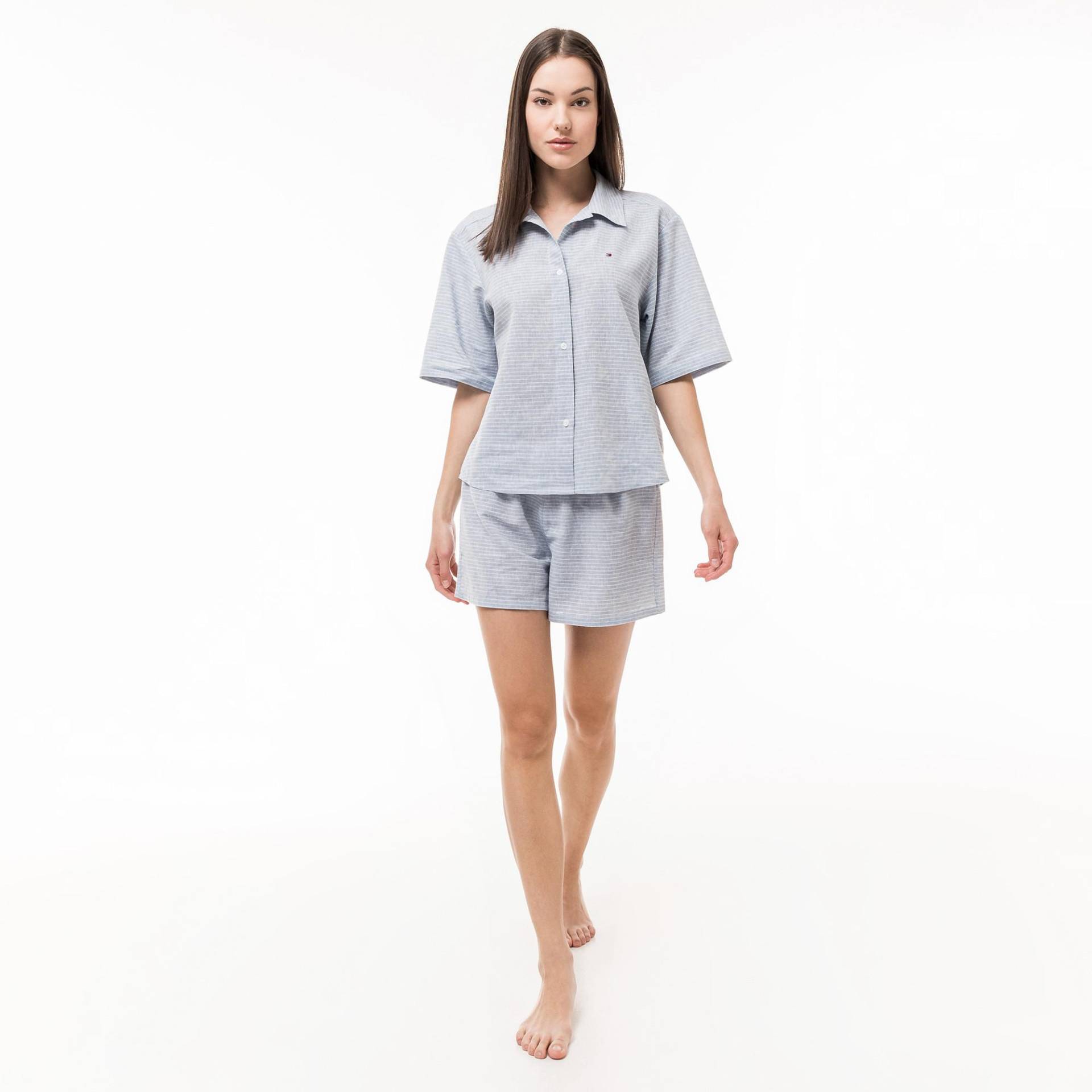 Pyjama-set Damen Blau Denim S von TOMMY HILFIGER