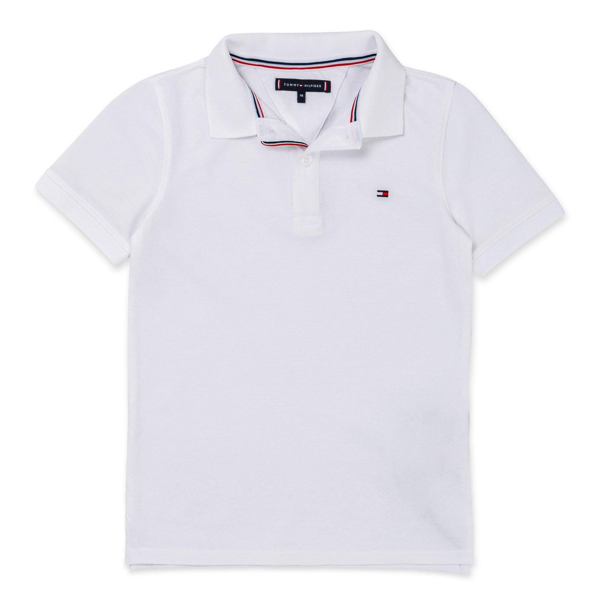 Poloshirt, Kurzarm Jungen Weiss 6A von TOMMY HILFIGER