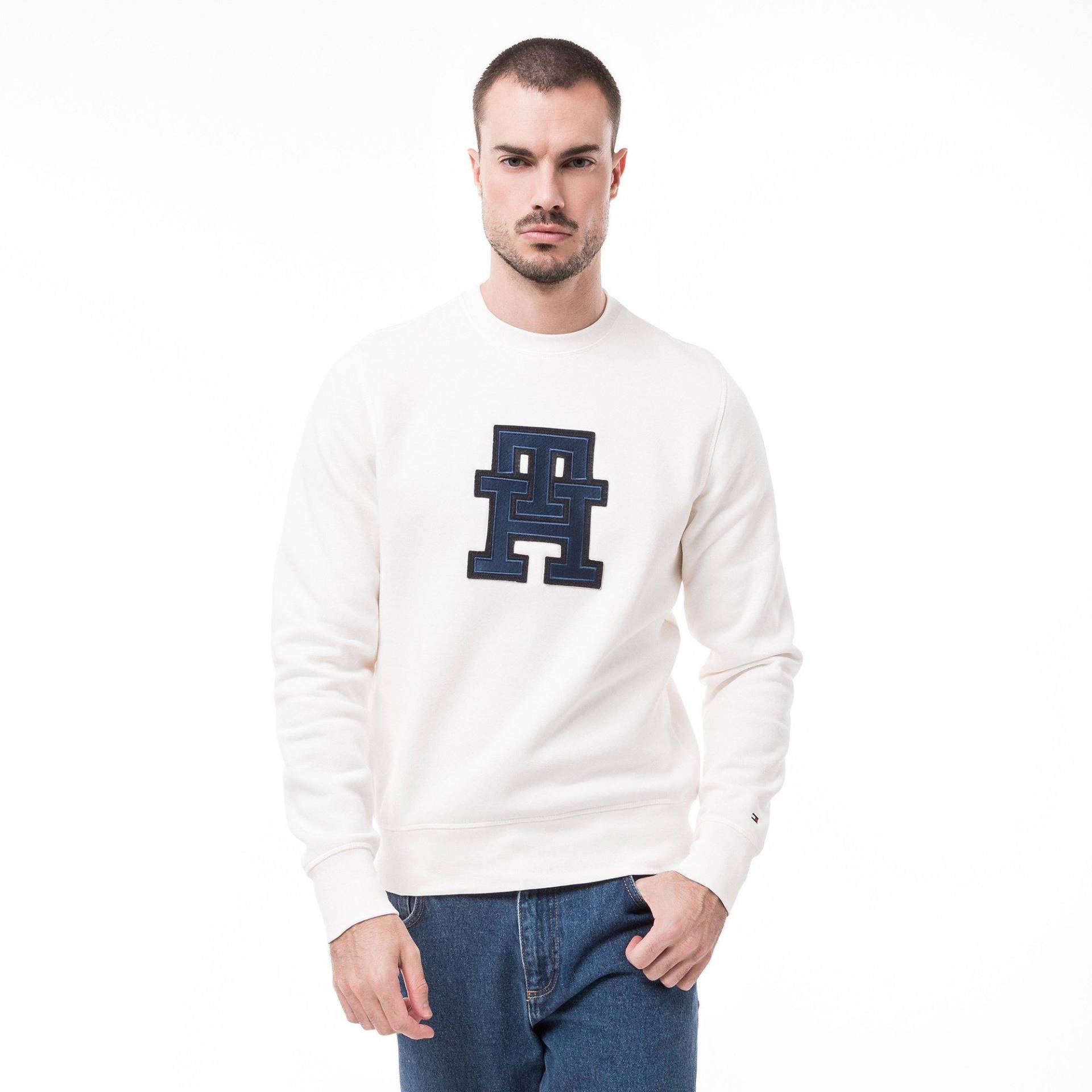 Sweatshirt Herren Ecru XL von TOMMY HILFIGER