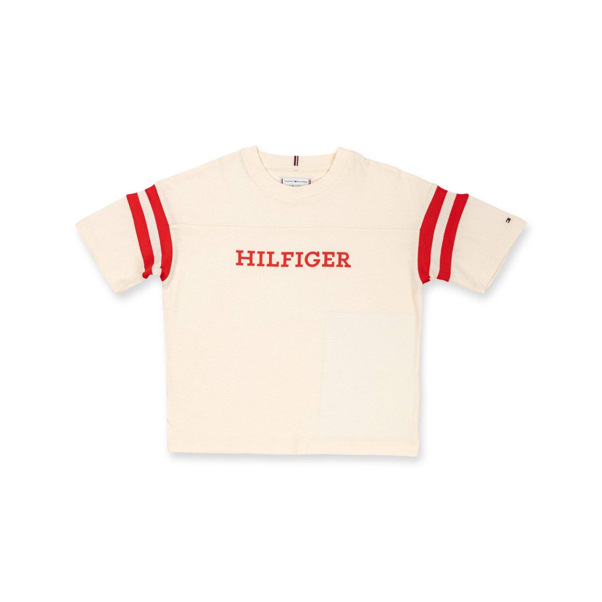 T-shirt, Kurzarm Mädchen Beige 16A von TOMMY HILFIGER