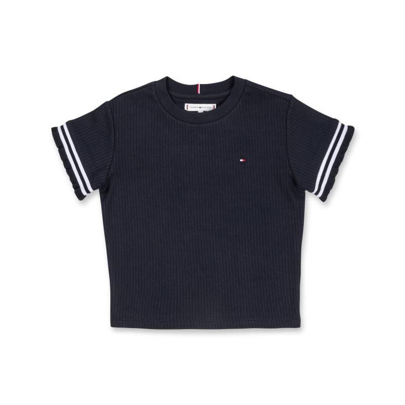 T-shirt, Kurzarm Mädchen Dunkelblau 12A von TOMMY HILFIGER