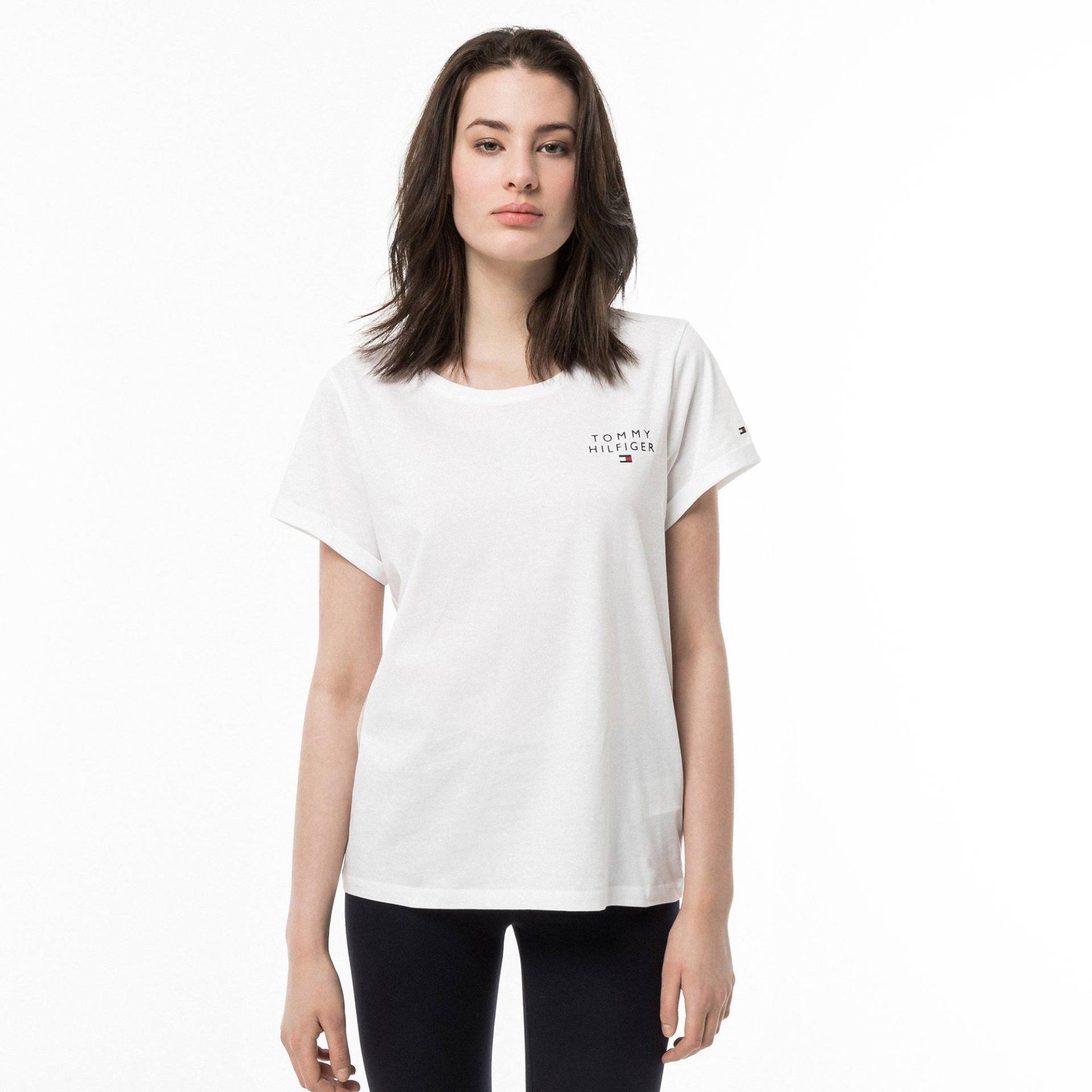 T-shirt, Rundhals, Kurzarm Damen Weiss XS von TOMMY HILFIGER