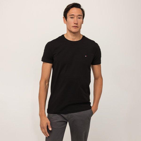 T-shirt, Slim Fit, Kurzarm Herren Black M von TOMMY HILFIGER