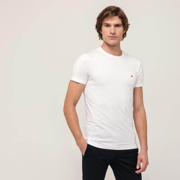 T-shirt, Slim Fit, Kurzarm Herren Weiss 3XL von TOMMY HILFIGER