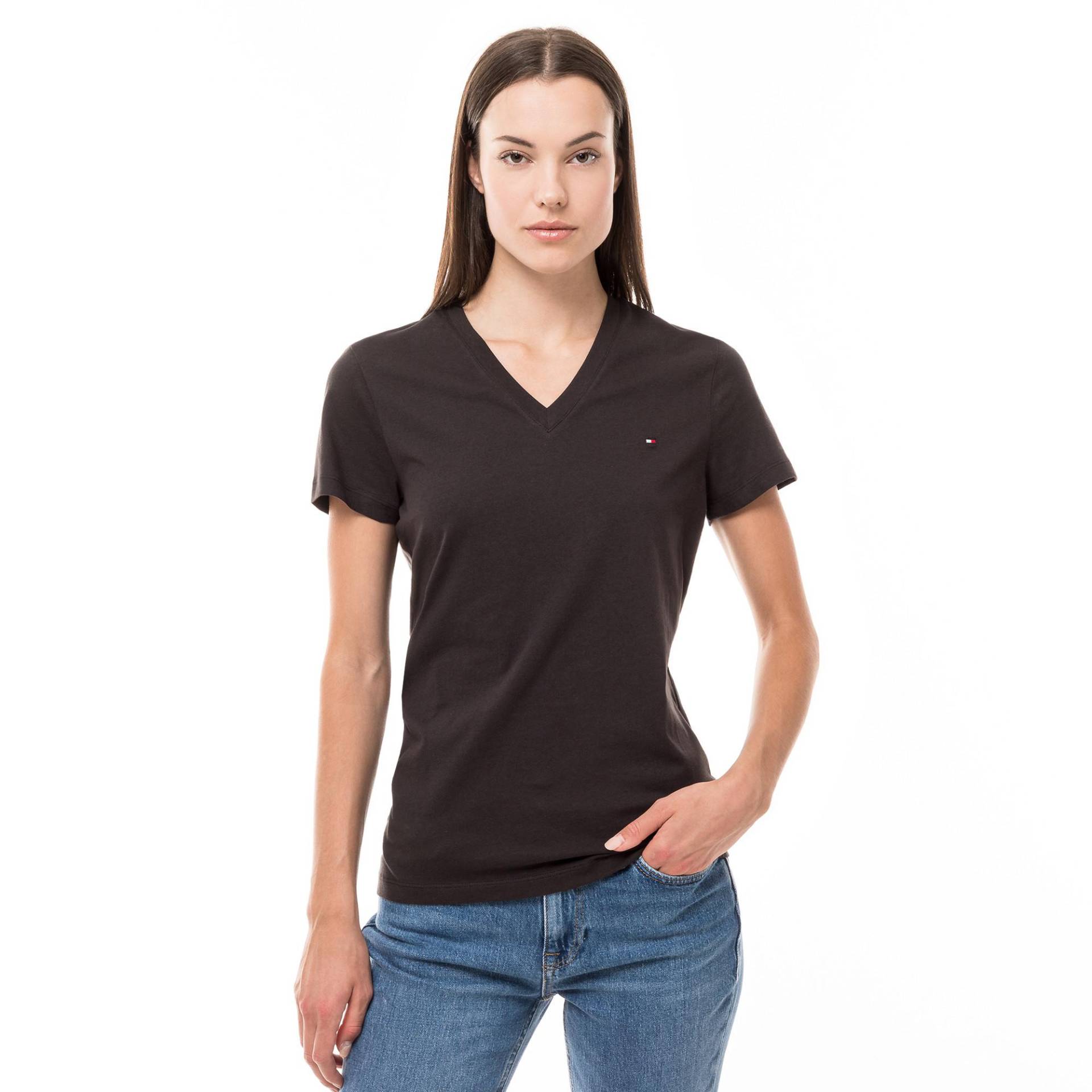 T-shirt Damen Black XL von TOMMY HILFIGER