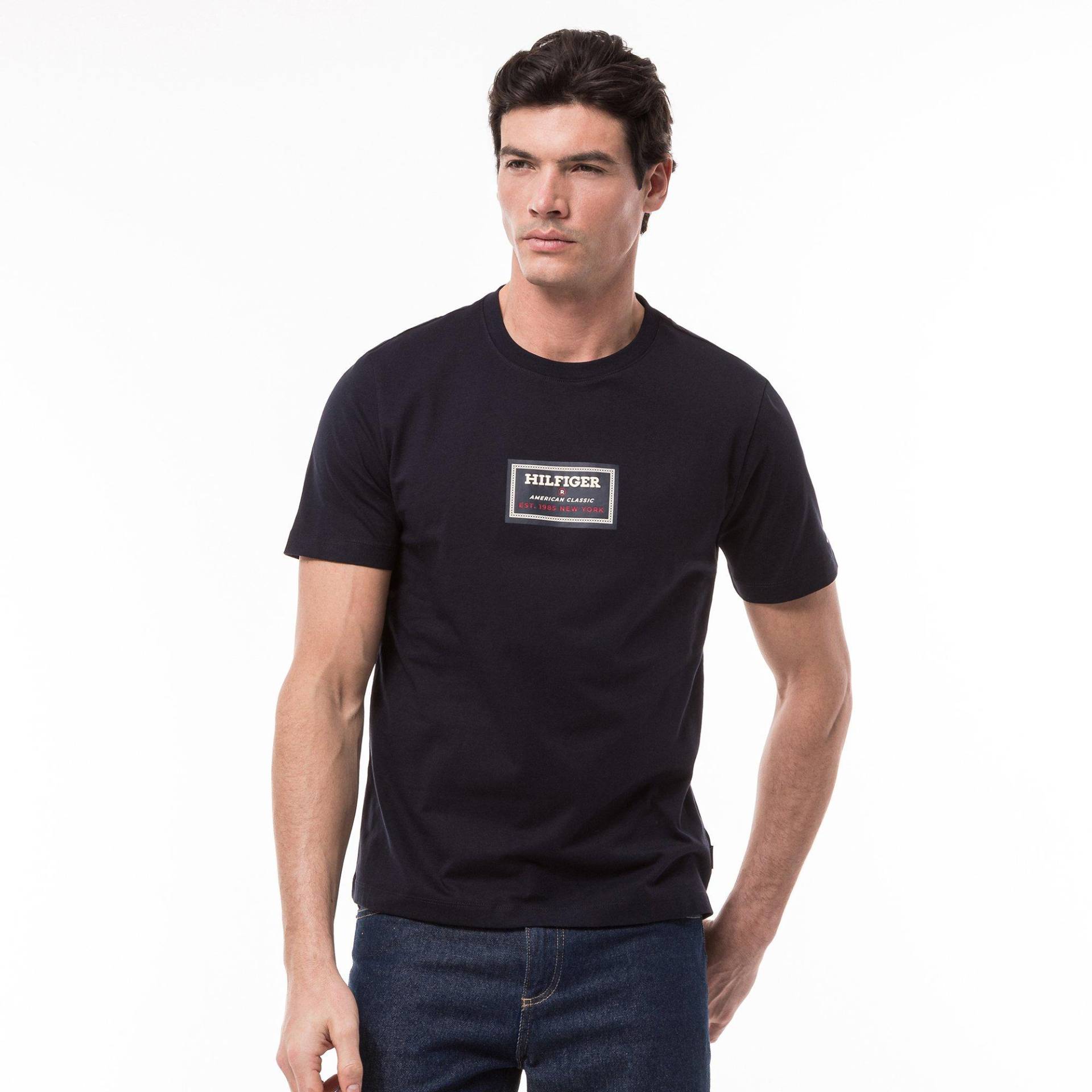 T-shirt Herren Marine S von TOMMY HILFIGER