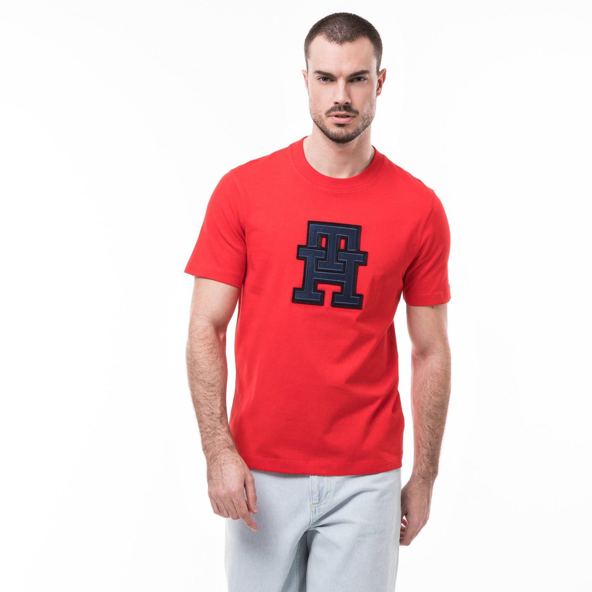 T-shirt Herren Rot L von TOMMY HILFIGER