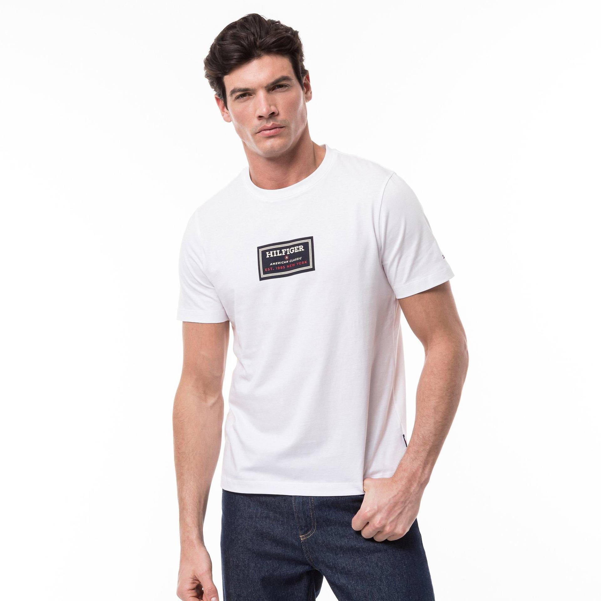 T-shirt Herren Weiss L von TOMMY HILFIGER