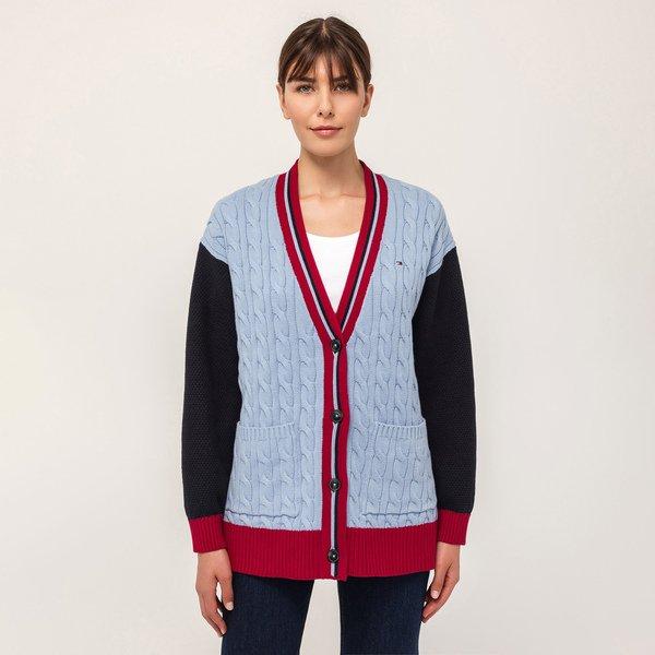 Cardigan, Langarm Damen Jeans XS von TOMMY HILFIGER