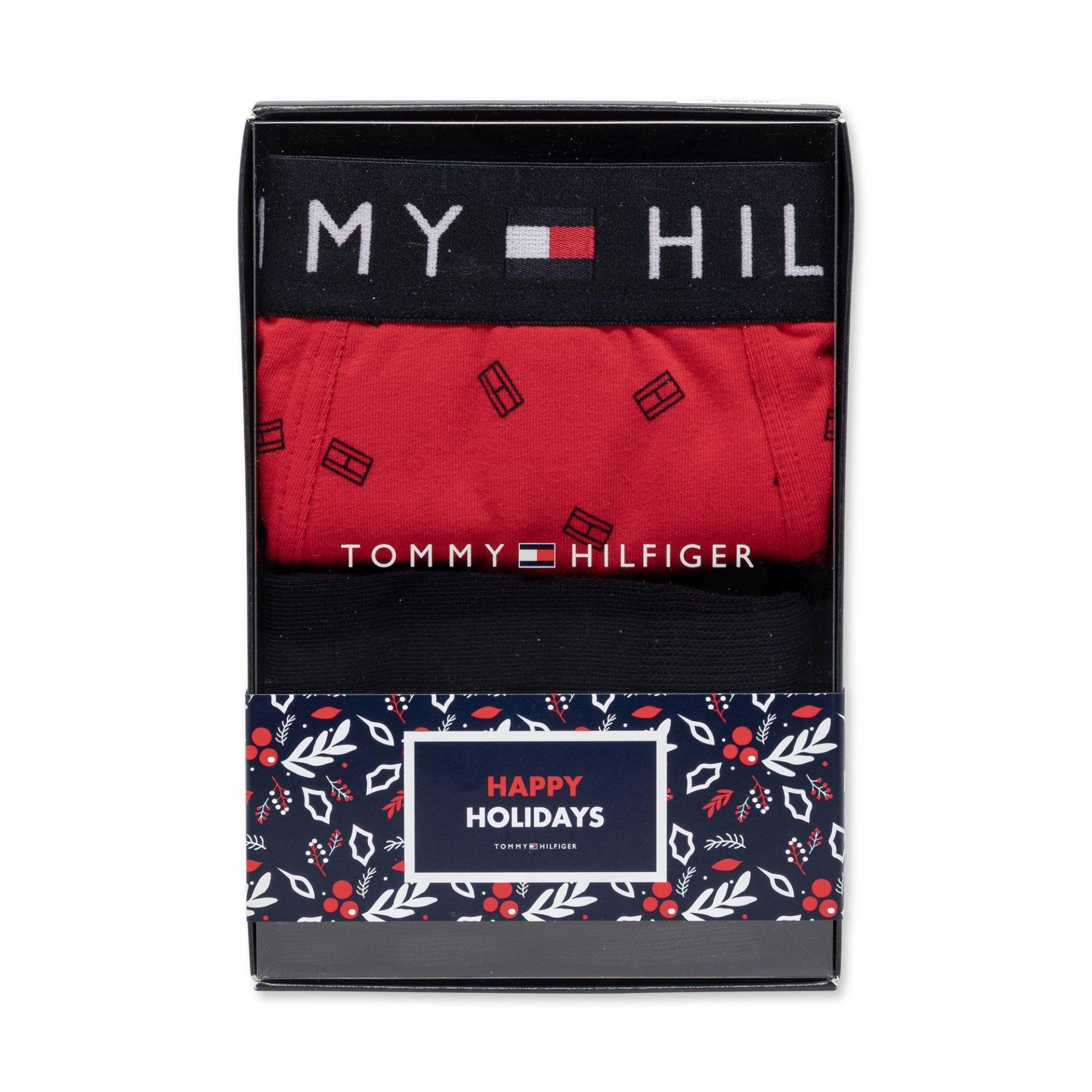 Duopack, Pantys Herren Rot S von TOMMY HILFIGER