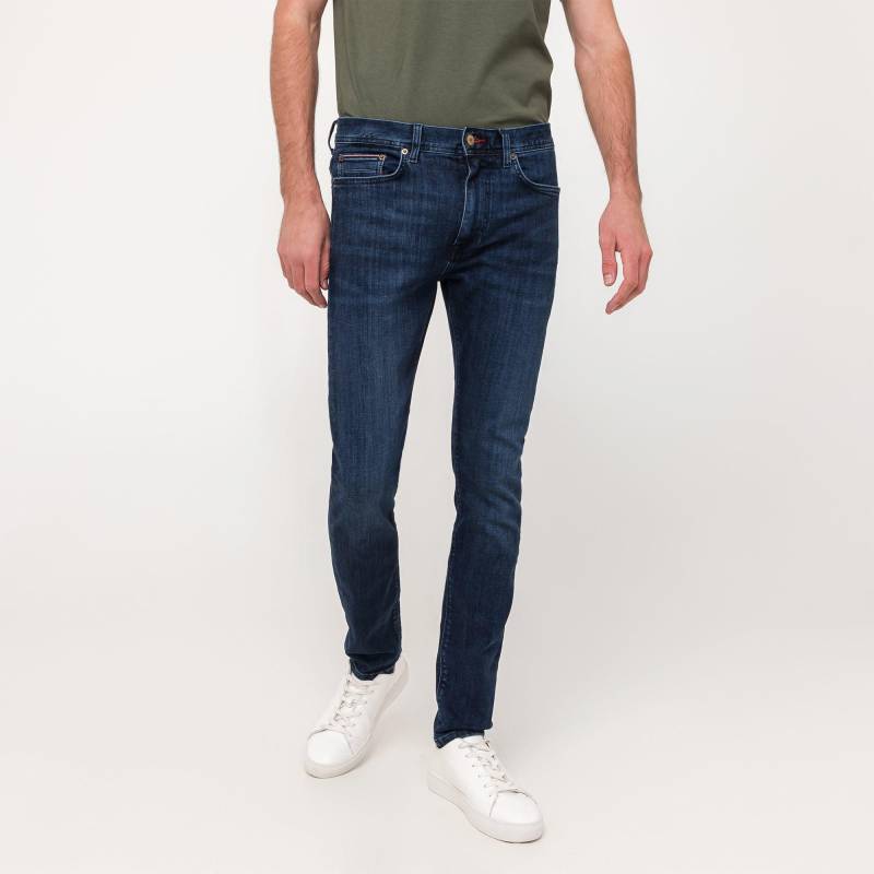 Jeans, Slim Fit Herren Indigo L32/W31 von TOMMY HILFIGER