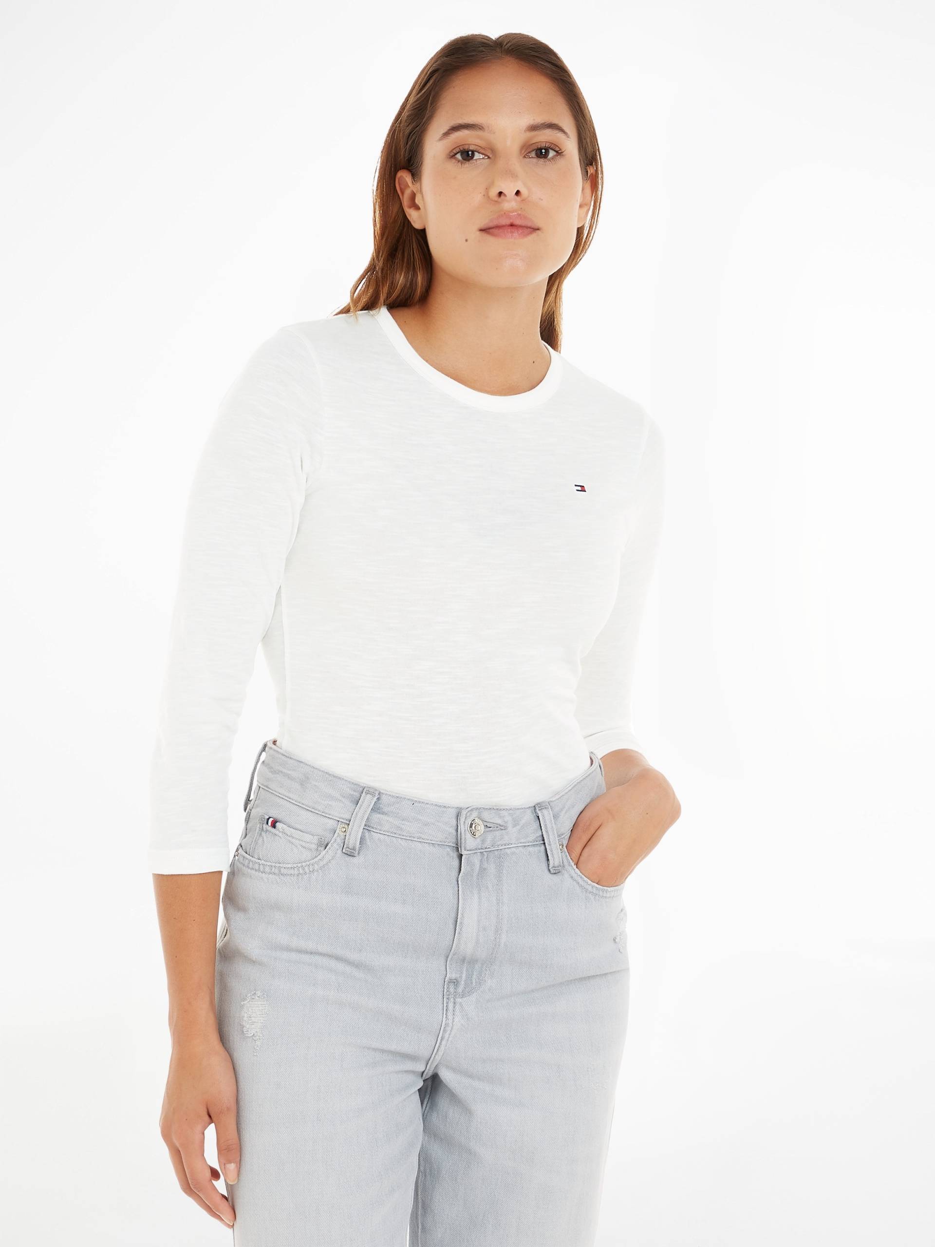 Tommy Hilfiger 3/4-Arm-Shirt »1985 SLIM SLUB OPEN-NK 3/4 SLV«, mit kleiner Tommy Hilfiger Logostickerei Tommy Hilfiger 3/4-Arm-Shirt »1985 SLIM SLUB OPEN-NK 3/4 SLV«, mit kleiner Tommy Hilfiger Logostickerei von TOMMY HILFIGER