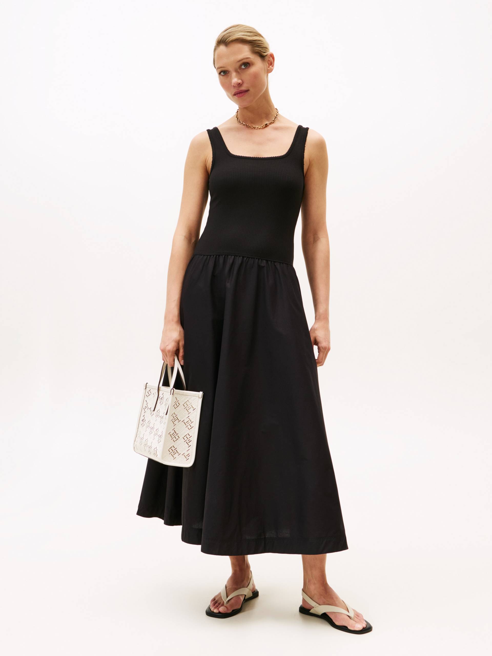 Tommy Hilfiger A-Linien-Kleid »5X2 RIB MIDI MIX F&F DRS« Tommy Hilfiger A-Linien-Kleid »5X2 RIB MIDI MIX F&F DRS« von TOMMY HILFIGER