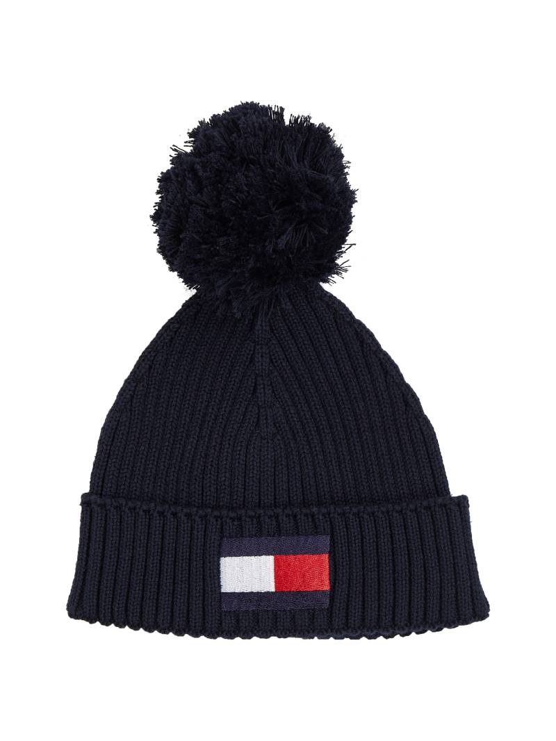 Tommy Hilfiger Beanie »BIG FLAG POM POM BEANIE« von TOMMY HILFIGER