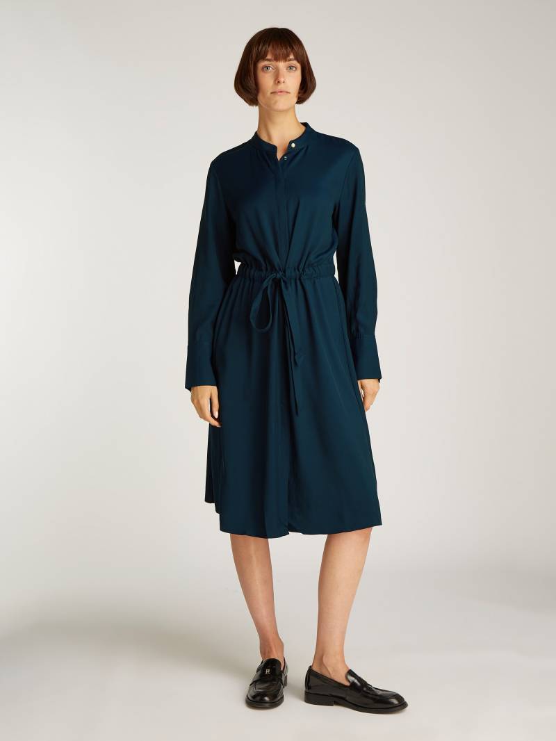 Tommy Hilfiger Blusenkleid »SOFT VIS COLARLESS SHIRT DRESS«, mit Bindeband von TOMMY HILFIGER