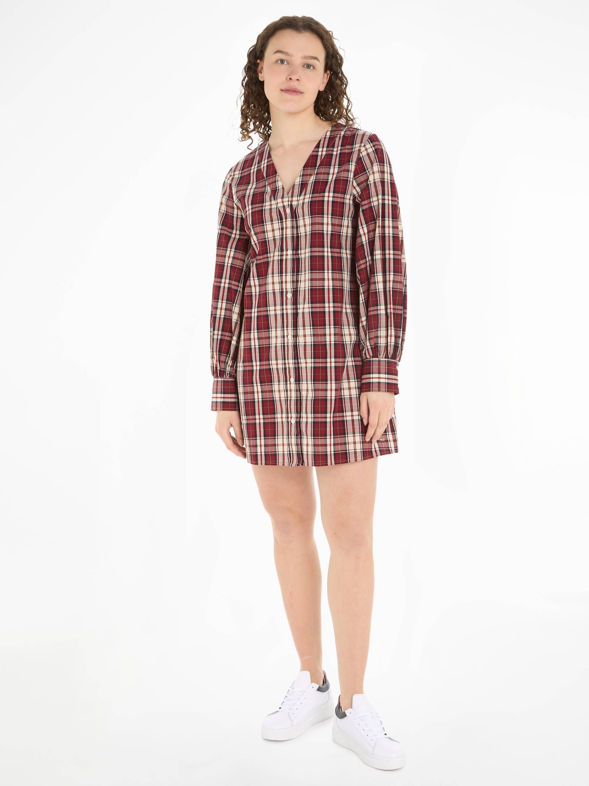 Tommy Hilfiger Blusenkleid »TARTAN CO V-NECK SHIRT DRESS« von TOMMY HILFIGER