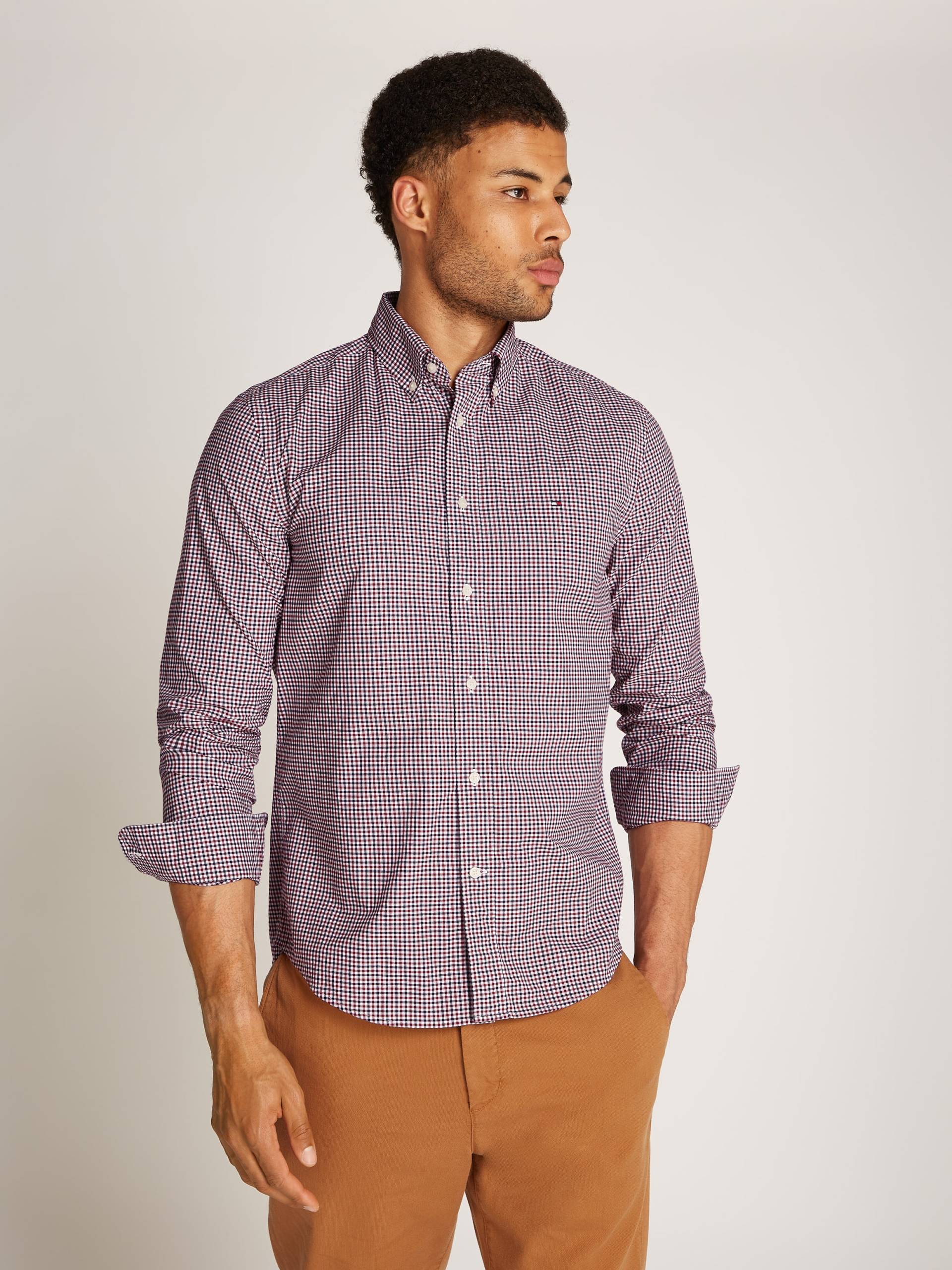 Tommy Hilfiger Businesshemd »FLEX POPLIN GINGHAM RF SHIRT«, mit Karomuster Tommy Hilfiger Businesshemd »FLEX POPLIN GINGHAM RF SHIRT«, mit Karomuster von TOMMY HILFIGER