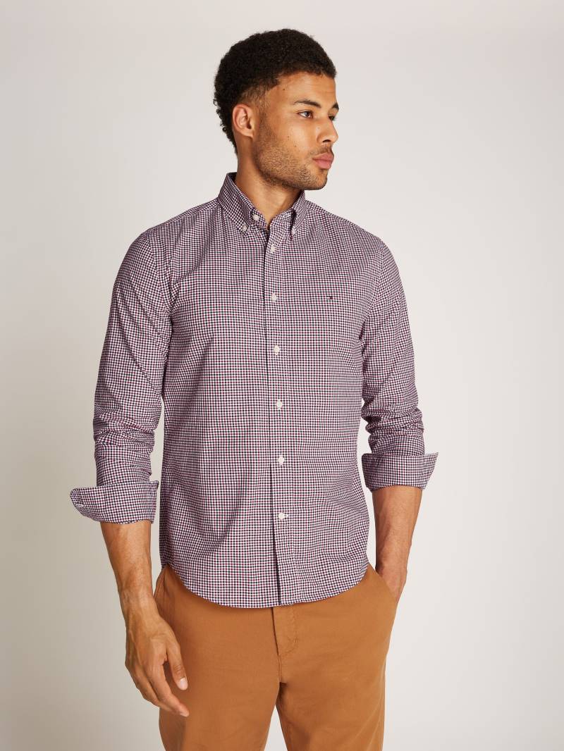 Tommy Hilfiger Businesshemd »FLEX POPLIN GINGHAM RF SHIRT«, mit Karomuster von TOMMY HILFIGER