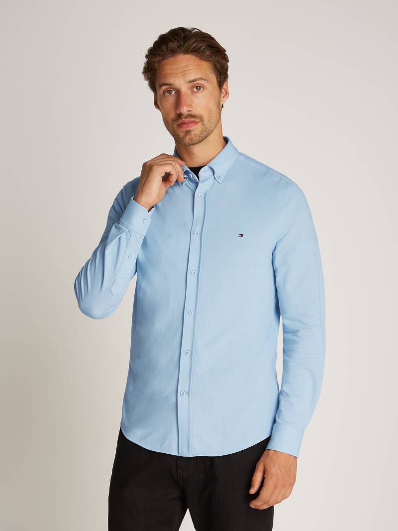 Tommy Hilfiger Businesshemd »PERFORMANCE OXF PIQUE SF SHIRT«, mit Logostickerei von TOMMY HILFIGER