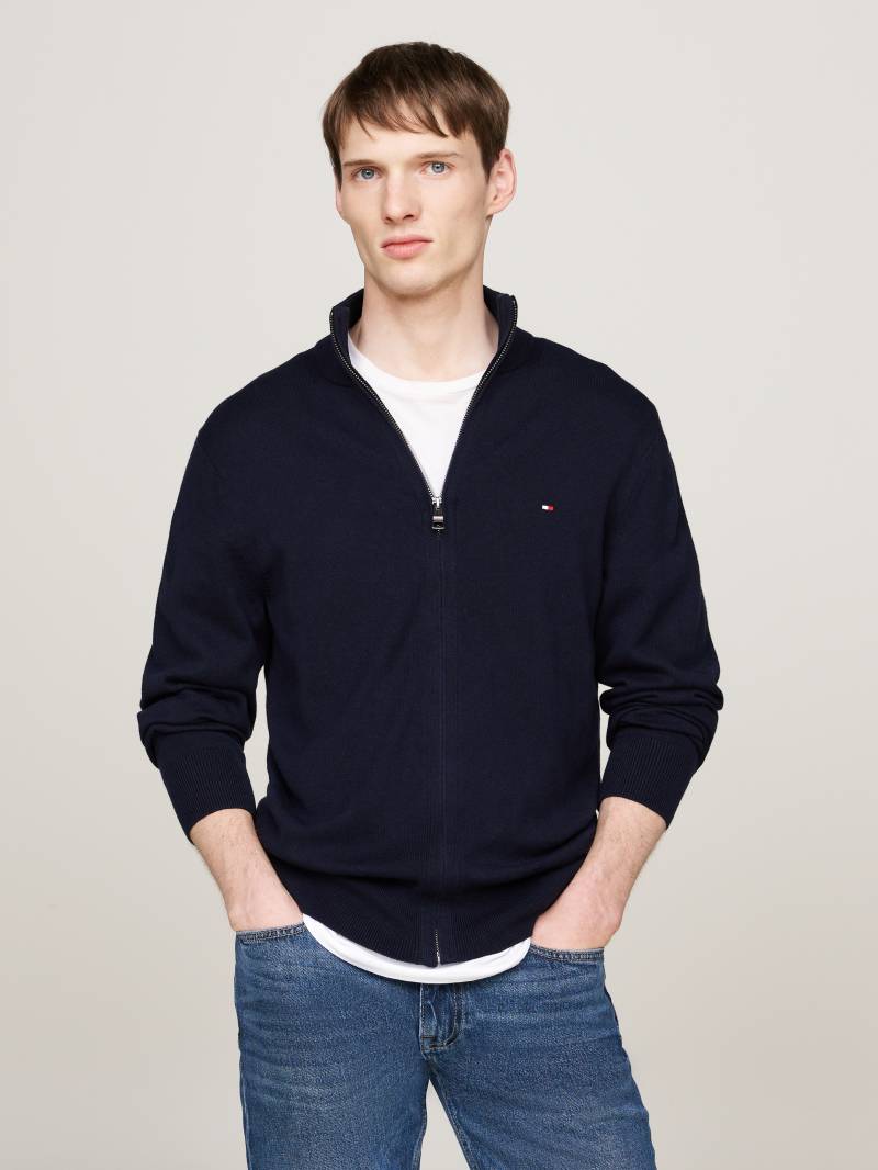 Tommy Hilfiger Cardigan »PIMA ORG CTN CASHMERE ZIP THRU« von TOMMY HILFIGER