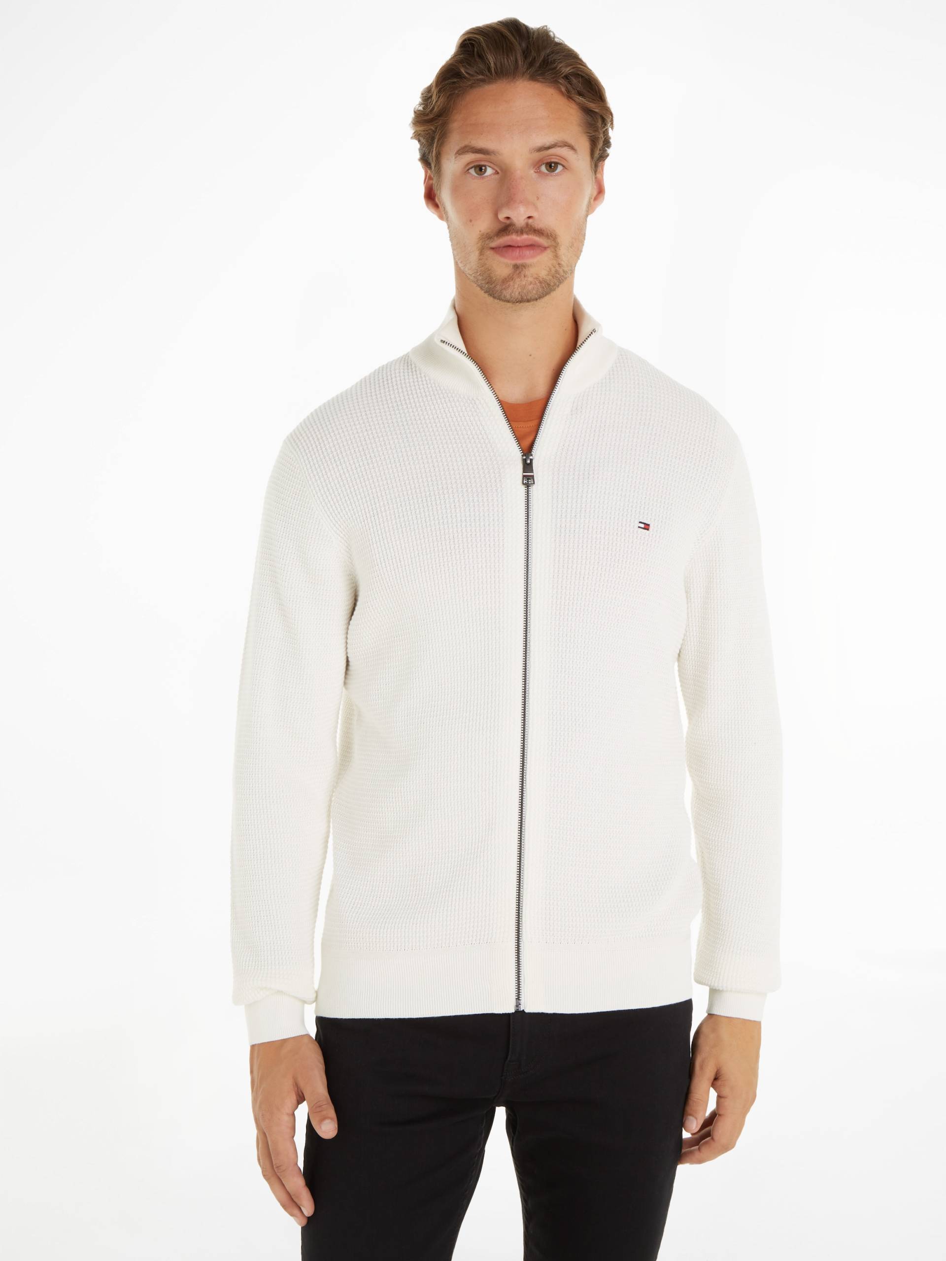 Tommy Hilfiger Cardigan »REFINED STRUCTURE ZIP THRU«, mit feiner Struktur Tommy Hilfiger Cardigan »REFINED STRUCTURE ZIP THRU«, mit feiner Struktur von TOMMY HILFIGER