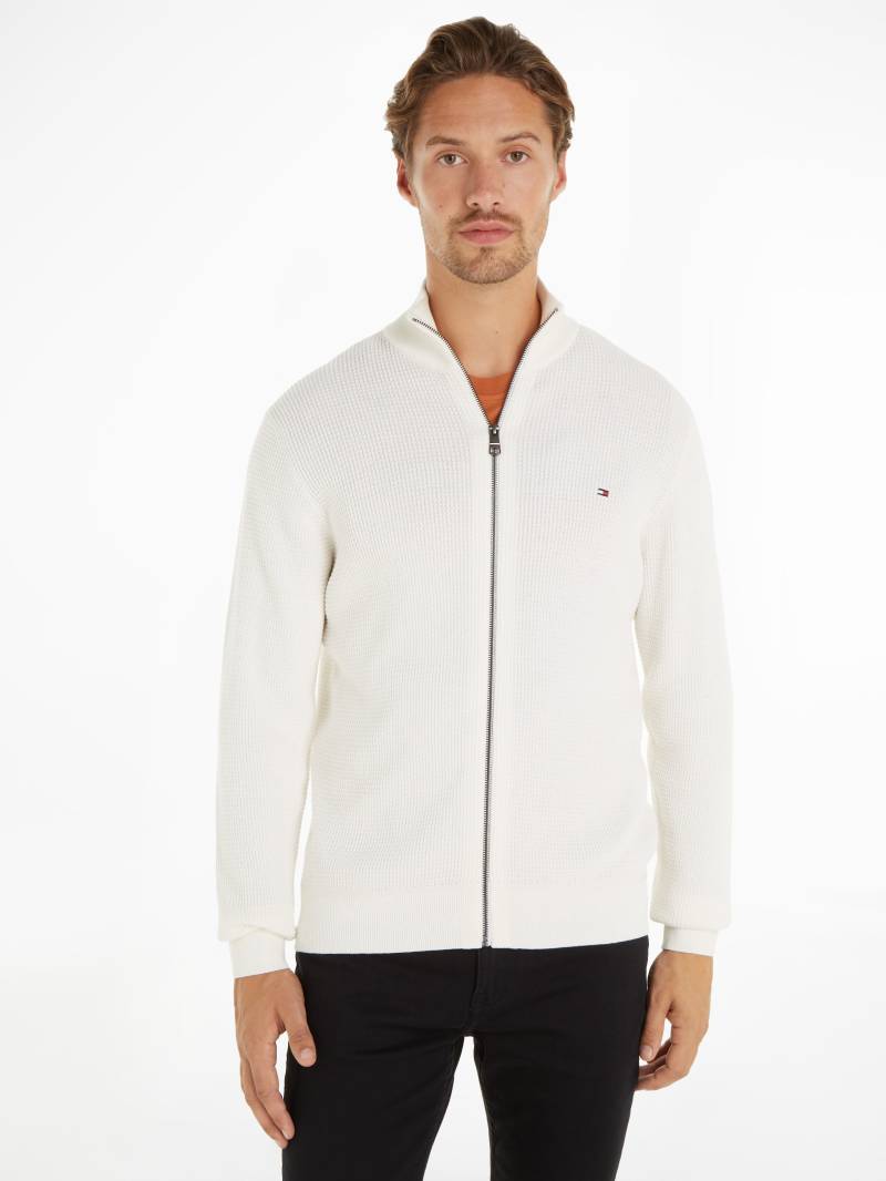 Tommy Hilfiger Cardigan »REFINED STRUCTURE ZIP THRU«, mit feiner Struktur von TOMMY HILFIGER