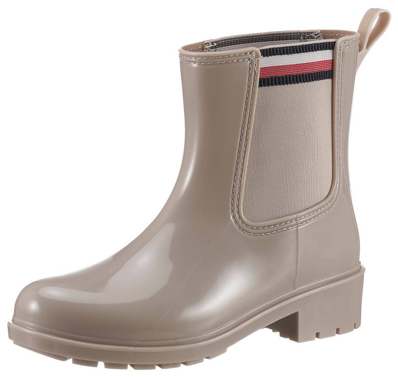 Tommy Hilfiger Chelseaboots »CORPORATE ELASTIC RAINBOOT«, mit beidseitigem Stretcheinsatz von TOMMY HILFIGER