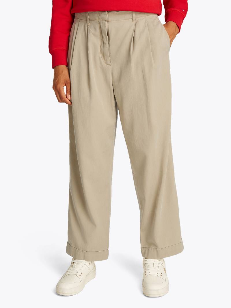 Tommy Hilfiger Chinohose »CO TENCEL RLXD STR PULL ON CHINO«, mit Logostickerei von TOMMY HILFIGER