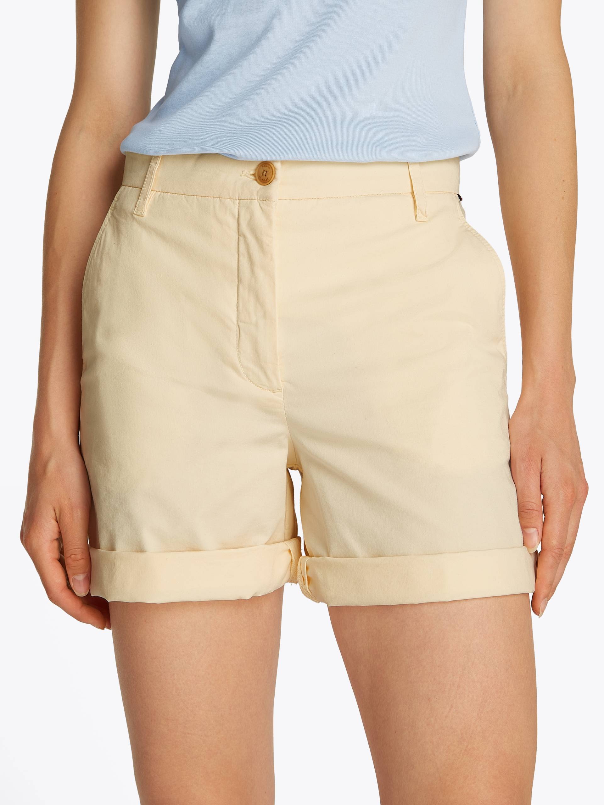 Tommy Hilfiger Chinoshorts »CO BLEND GMD CHINO SHORT«, mit Umschlagsaum von TOMMY HILFIGER