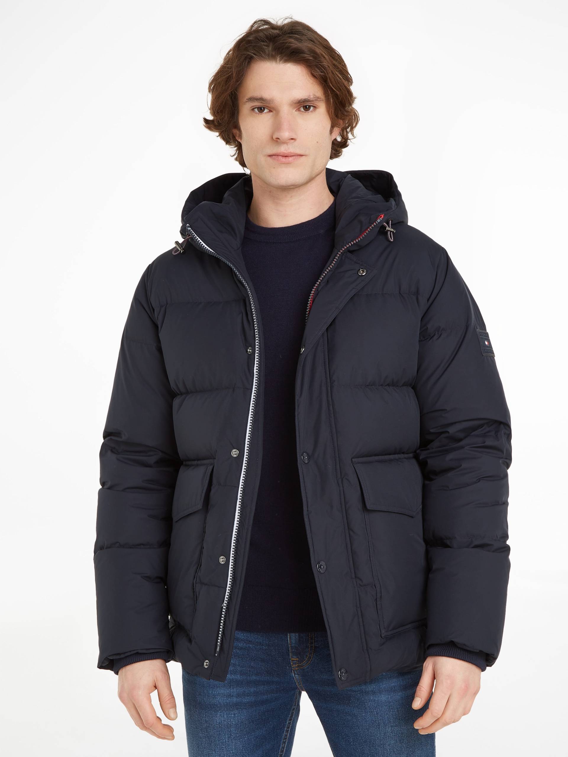 Tommy Hilfiger Daunenjacke »ROCKIE DOWN HOODED JACKET«, mit Kapuze von TOMMY HILFIGER