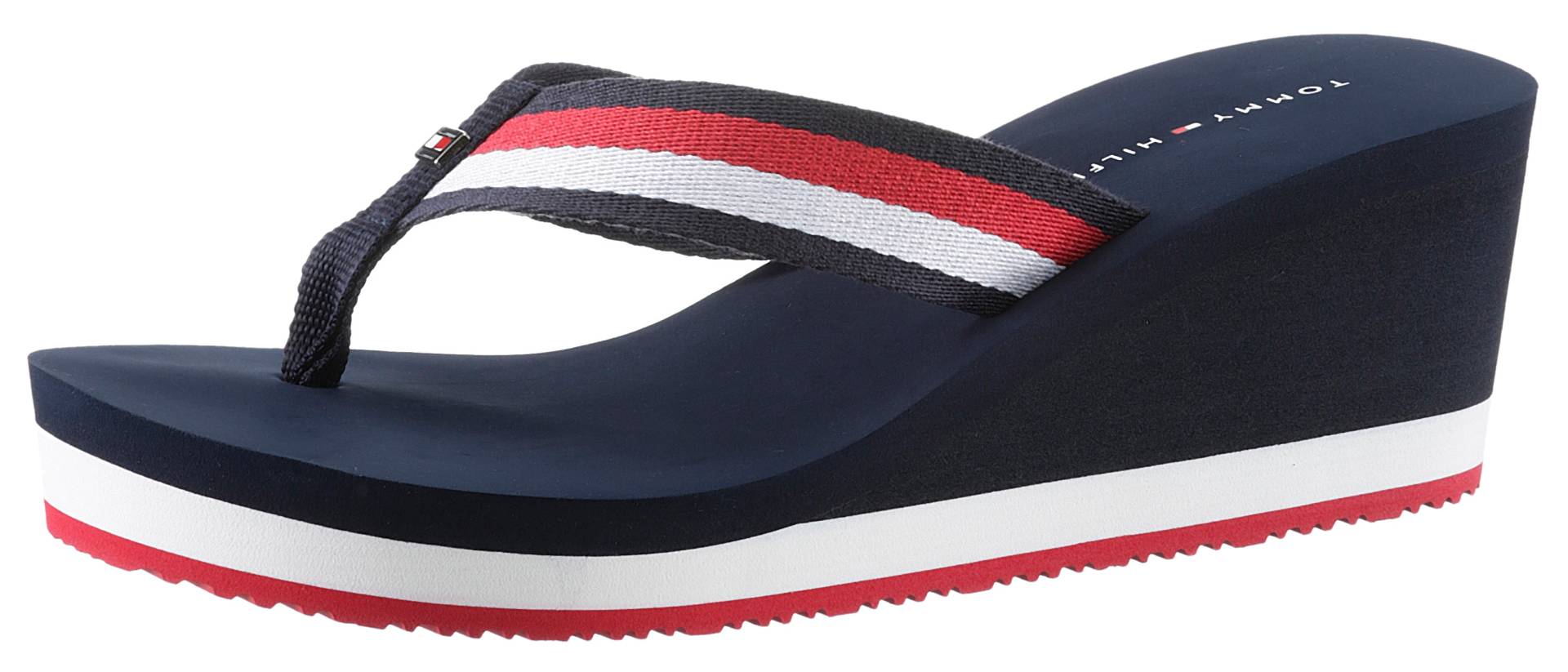 Tommy Hilfiger Dianette »CORPORATE WEDGE BEACH SANDAL« von TOMMY HILFIGER