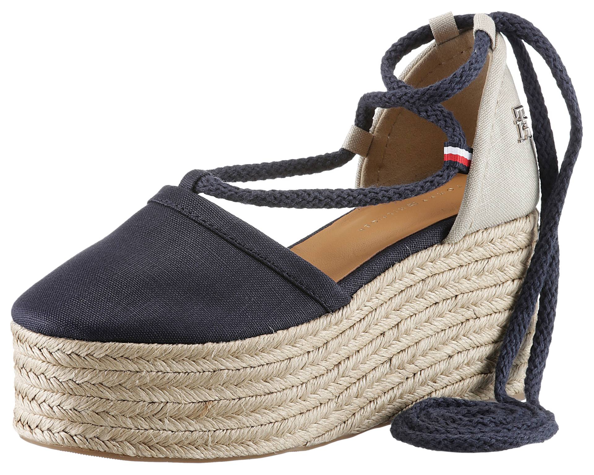 Tommy Hilfiger Espadrille »CLOSED TOE LINEN FLATFORM« von TOMMY HILFIGER