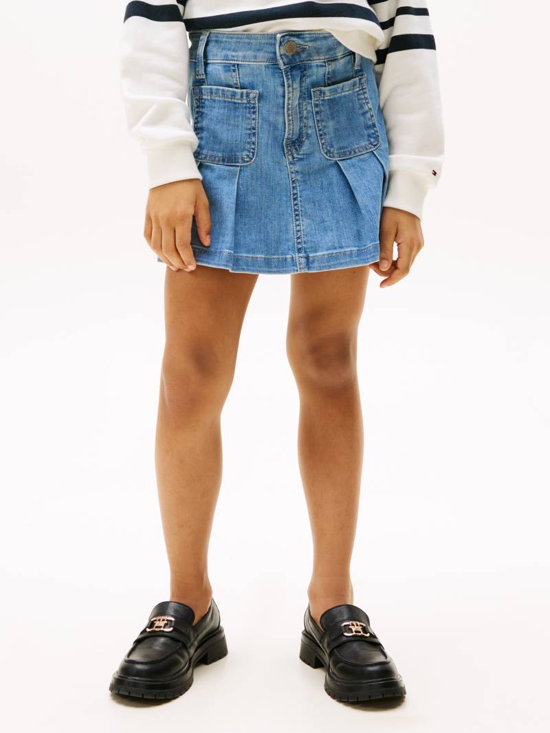 Tommy Hilfiger Faltenrock »DENIM SKIRT PLEATED«, in blauer Waschung von TOMMY HILFIGER