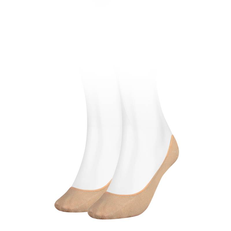 Tommy Hilfiger Füsslinge »TH WOMEN FOOTIE INVISIBLE 2P«, (2 Paar, 2 Paar), mit flacher Zehennaht von TOMMY HILFIGER