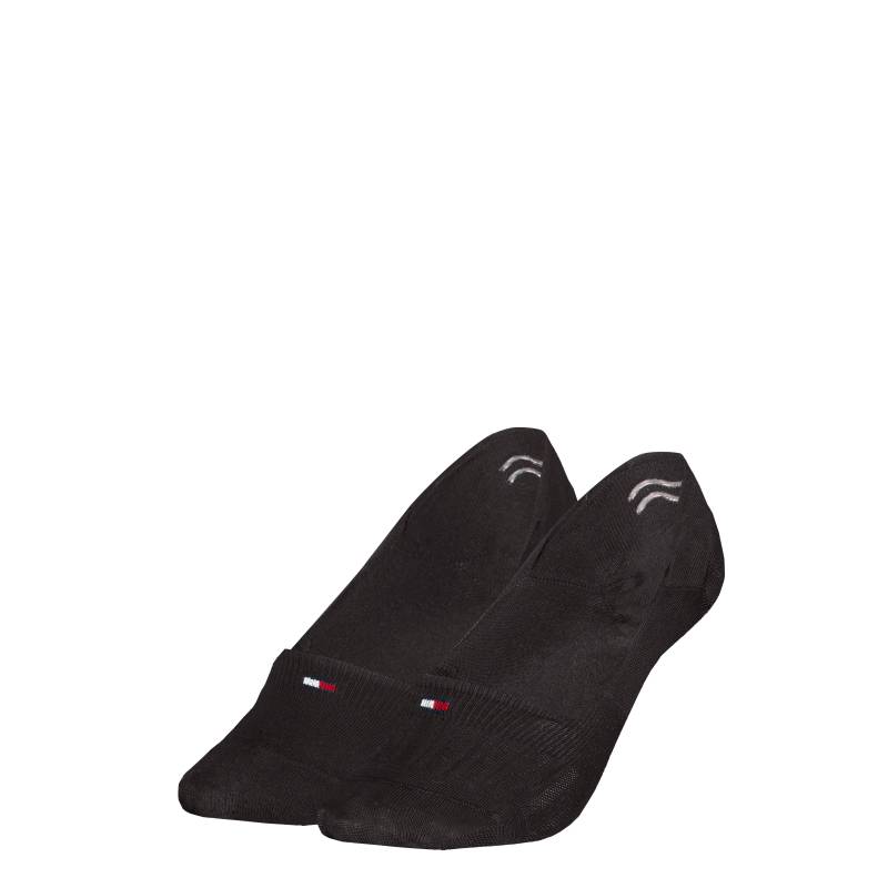 Tommy Hilfiger Füsslinge »TH WOMEN FOOTIE MC 2P SHINE«, (2er-Pack), mit silikonisierten Fersenstreifen von TOMMY HILFIGER