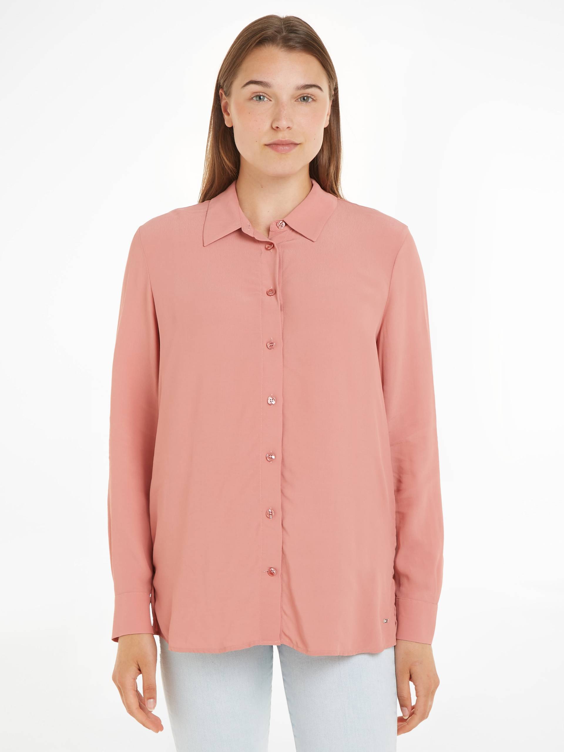 Tommy Hilfiger Hemdbluse »FLUID VIS CREPE REGULAR SHIRT LS«, mit Seitenschlitzen Tommy Hilfiger Hemdbluse »FLUID VIS CREPE REGULAR SHIRT LS«, mit Seitenschlitzen von TOMMY HILFIGER