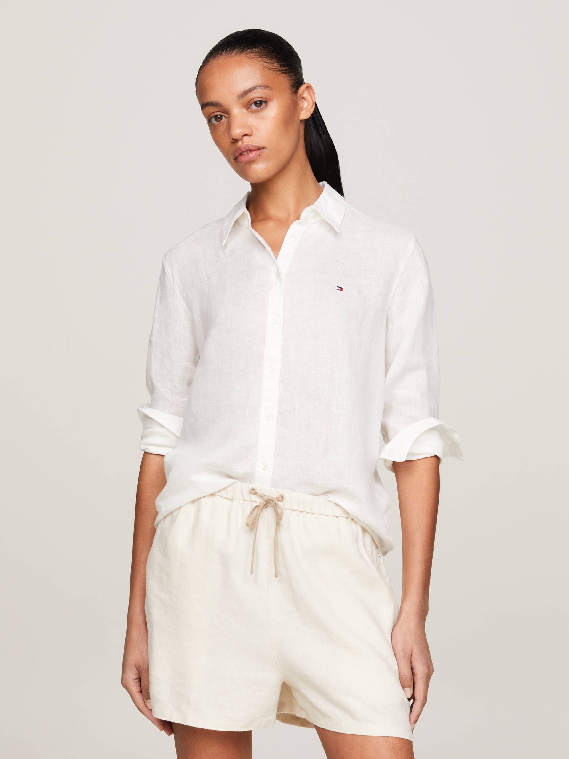 Tommy Hilfiger Hemdbluse »LINEN RELAXED SHIRT LS« von TOMMY HILFIGER