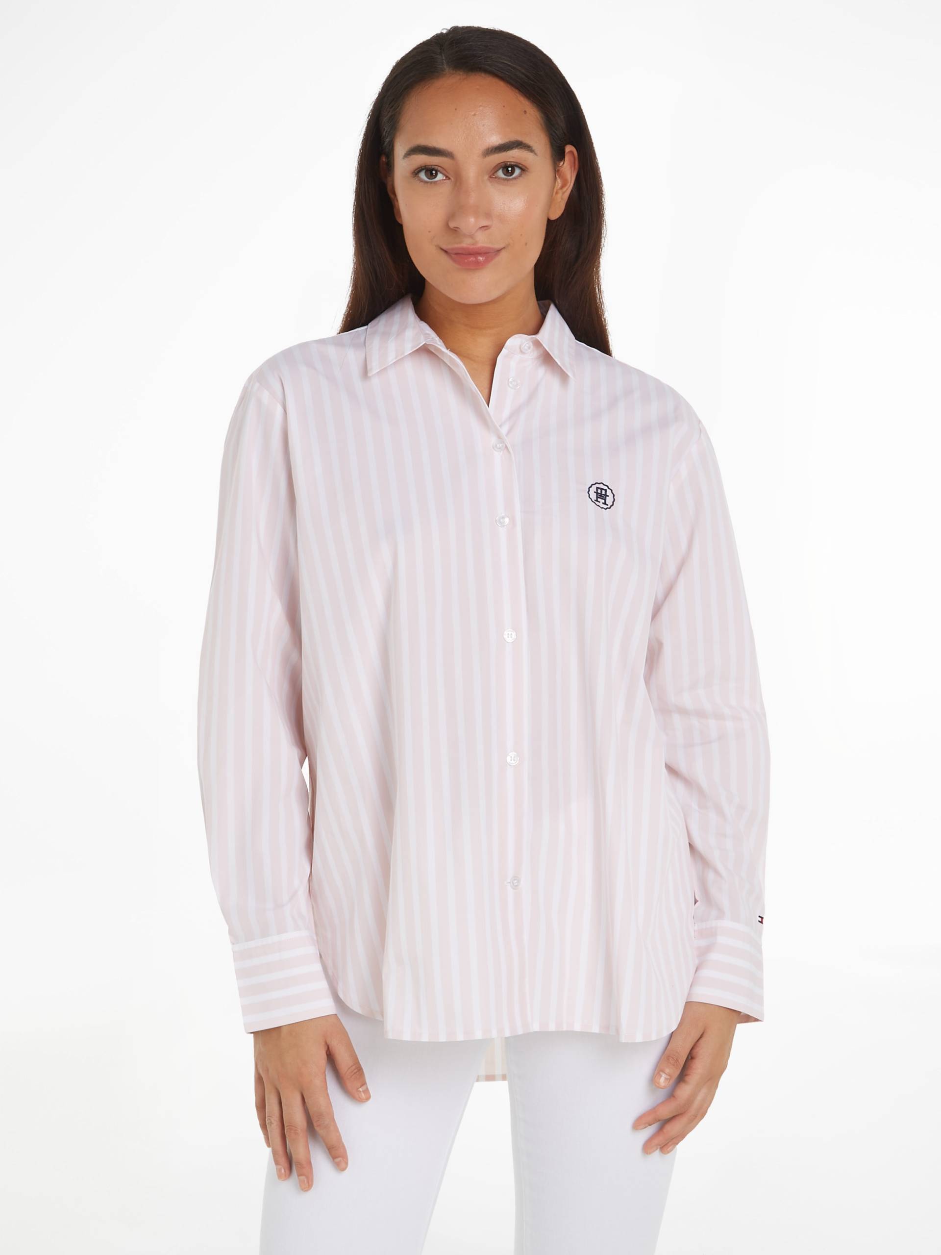 Tommy Hilfiger Hemdbluse »SMD STRIPE EASY FIT LS SHIRT«, mit Längsstreifen Tommy Hilfiger Hemdbluse »SMD STRIPE EASY FIT LS SHIRT«, mit Längsstreifen von TOMMY HILFIGER