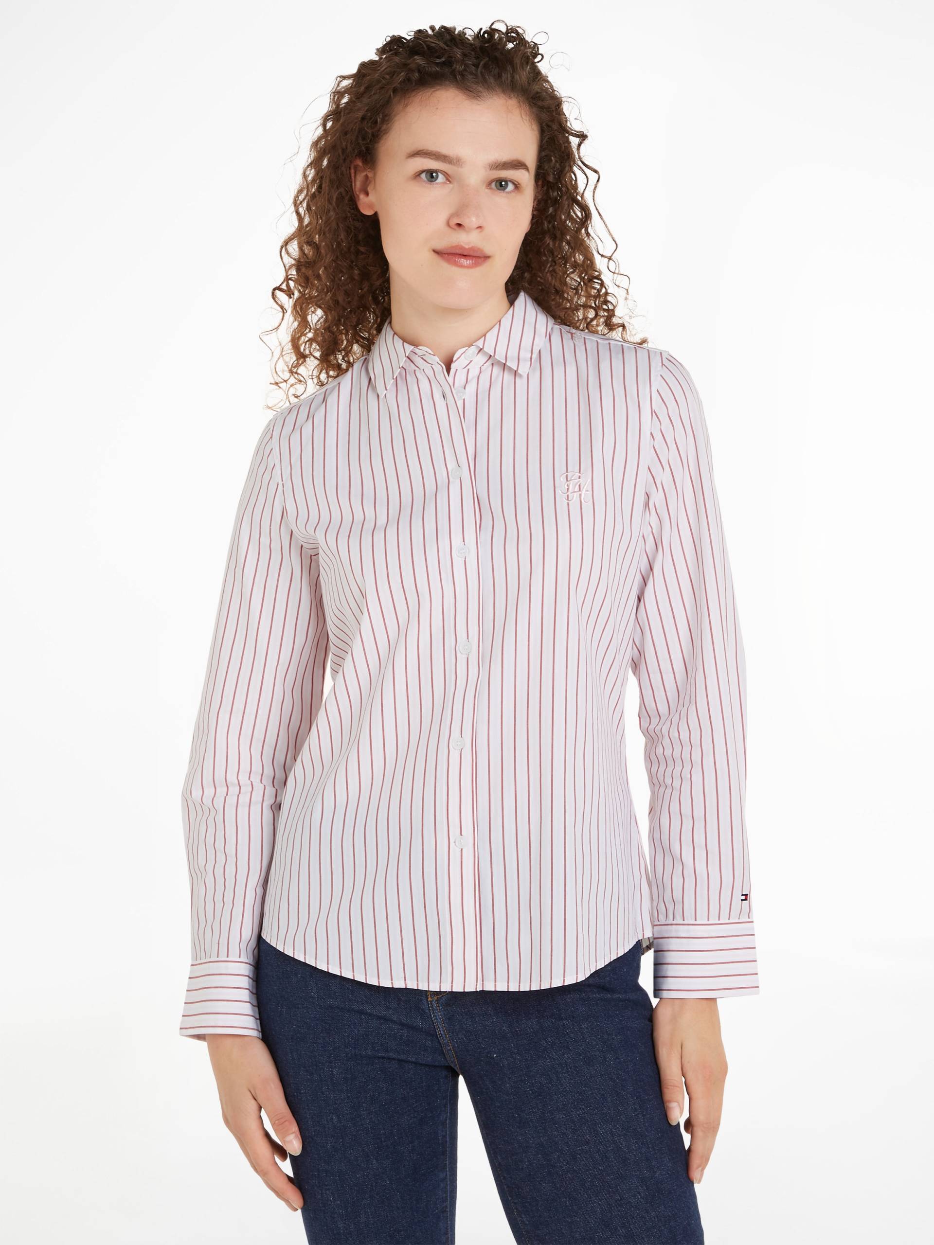 Tommy Hilfiger Hemdbluse »STRIPE REGULAR SHIRT«, mit Streifendessin Tommy Hilfiger Hemdbluse »STRIPE REGULAR SHIRT«, mit Streifendessin von TOMMY HILFIGER