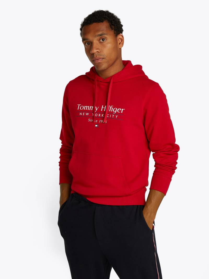 Tommy Hilfiger Hoodie »HILFIGER CENTER STACK HOODY«, mit grossem mehrfarbigen Print von TOMMY HILFIGER
